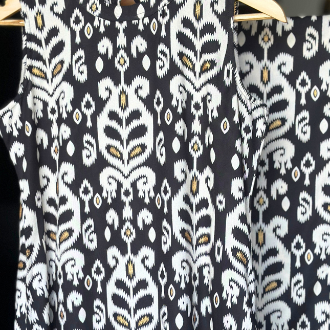 Classic Black Printed Co-ord Sets (Attached Sleeves)