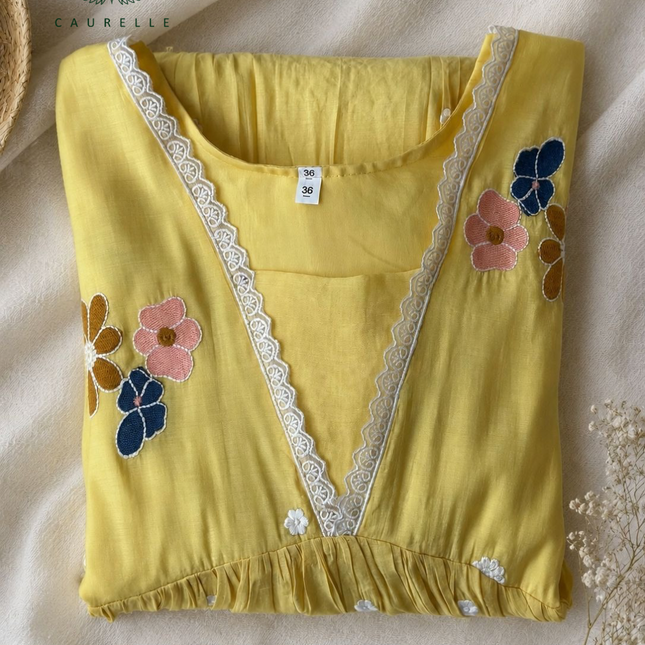 Garden of Blooms Embroidered Dress