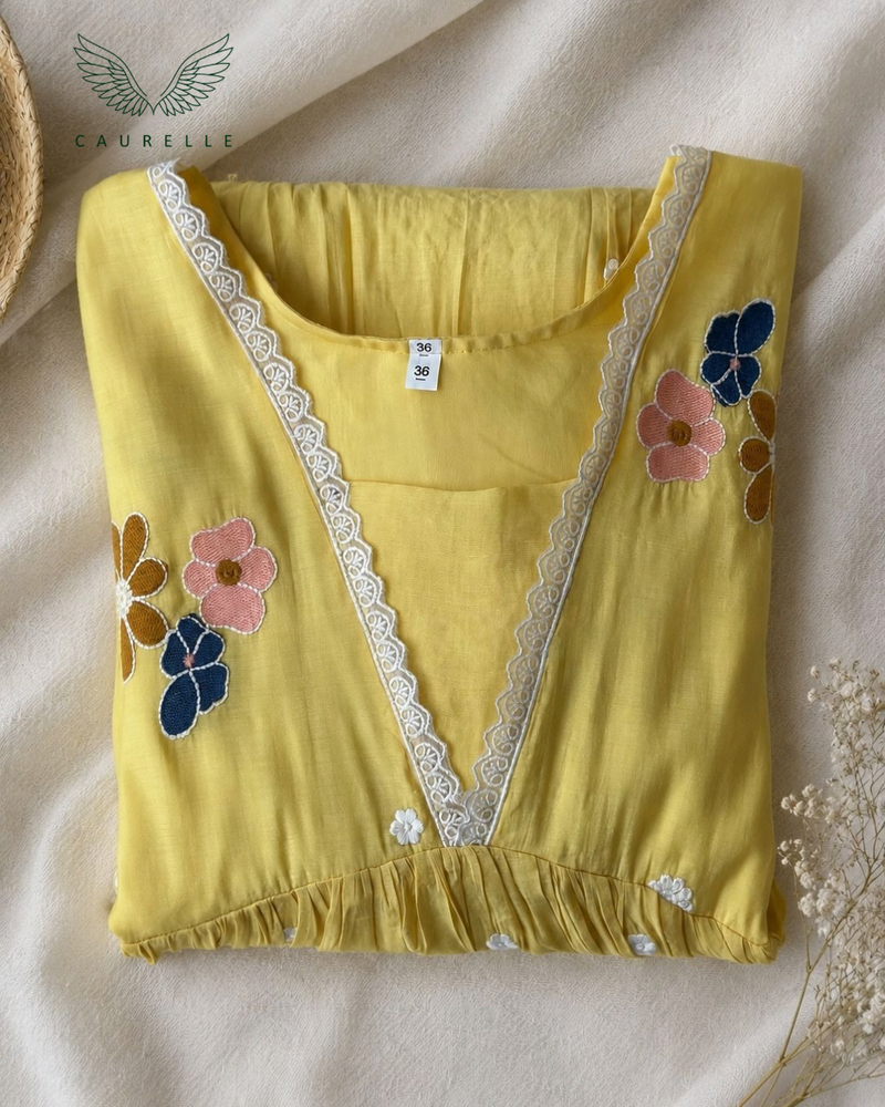 Garden of Blooms Embroidered Dress