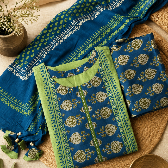 Olive Bloom Salwar set