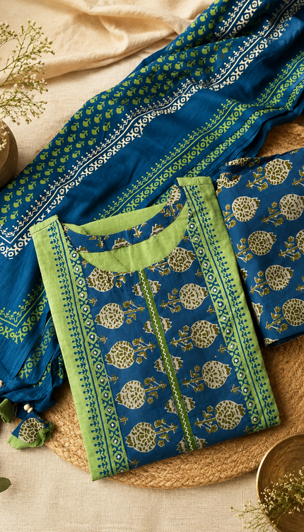 Olive Bloom Salwar set