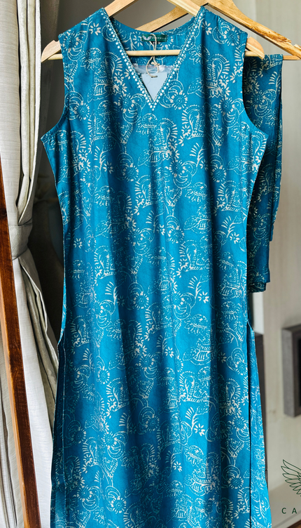 Everyday Peacock Muslin Co-ords Set
