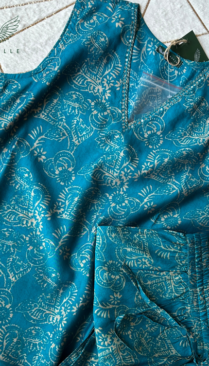 Everyday Peacock Muslin Co-ords Set