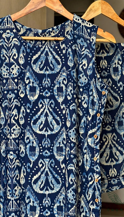 Blue Printed Co-ord Set      (Indigo Muse)