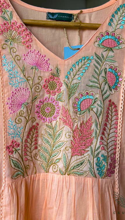 Peach Blossom Mul Cotton Salwar Set
