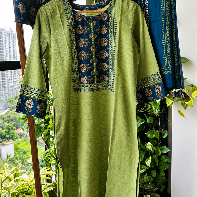 Olive Bloom Salwar set