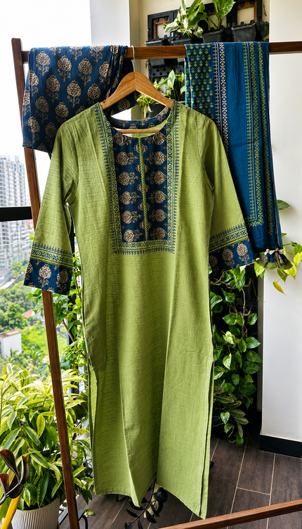 Olive Bloom Salwar set