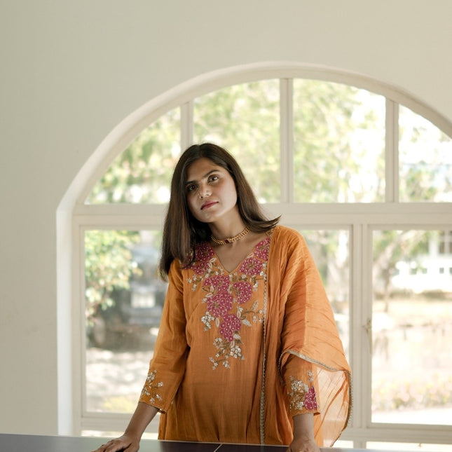 Saanjh Chanderi Salwar Set