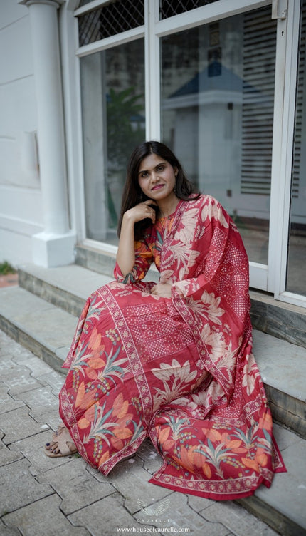 Soft Bloom Kurta Set with Dupatta