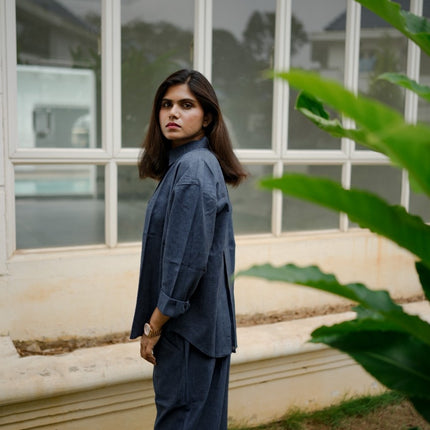 Silent Loom Classic Blue Linen Co-Ord