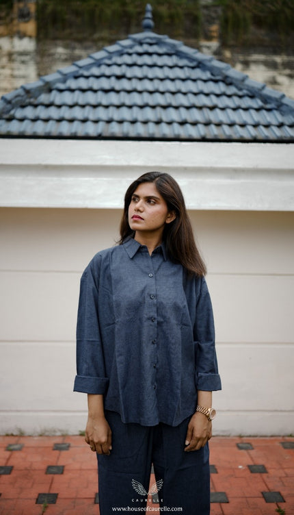 Silent Loom Classic Blue Linen Co-Ord