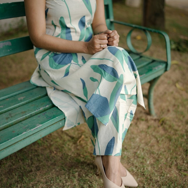 Sage Leaf Sleeveless Kurta