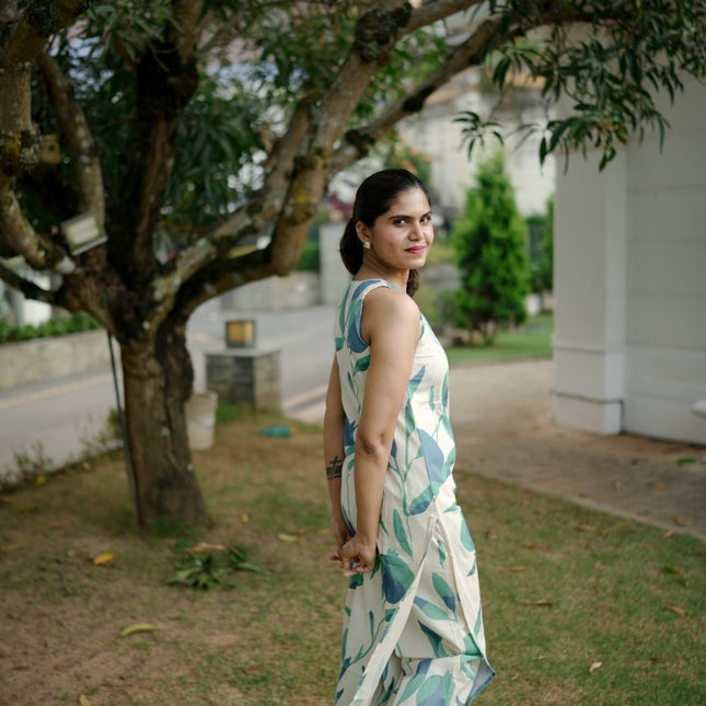 Sage Leaf Sleeveless Kurta