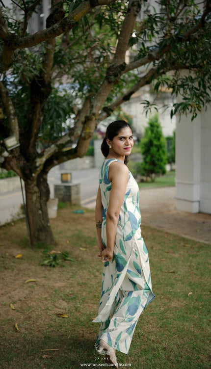 Sage Leaf Sleeveless Kurta