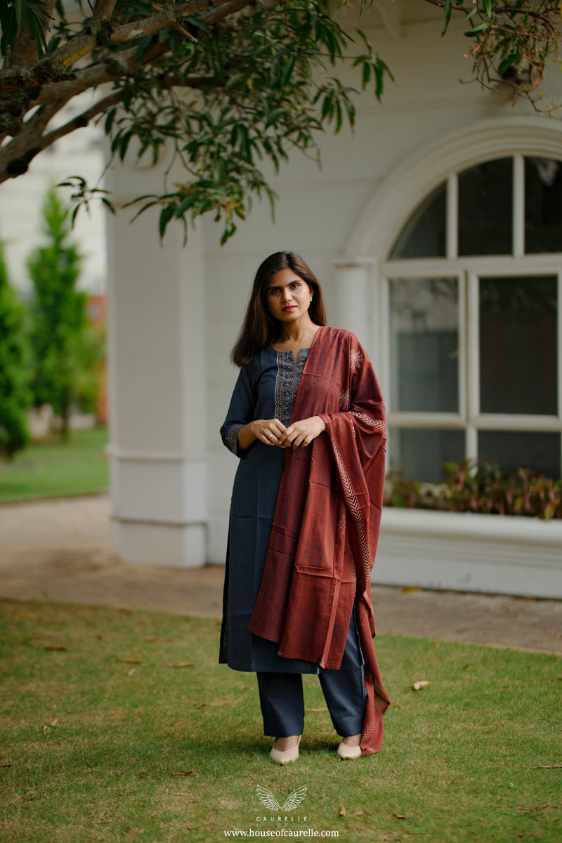 Soft Ember Salwar Set