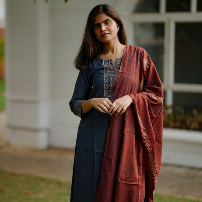 Soft Ember Salwar Set