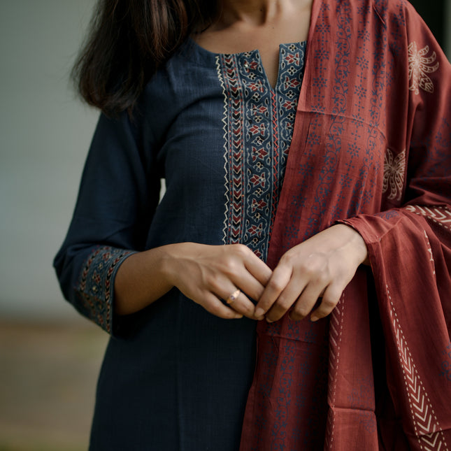 Soft Ember Salwar Set