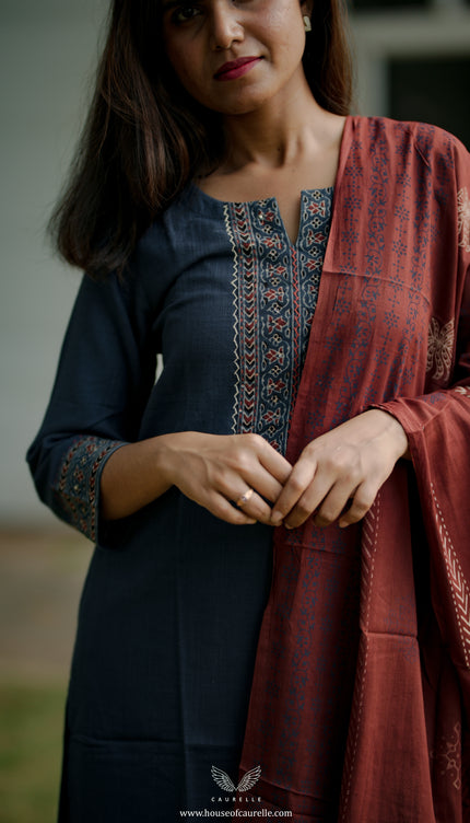 Soft Ember Salwar Set