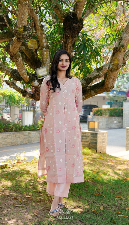 Signature Mul Chanderi Kurta Set