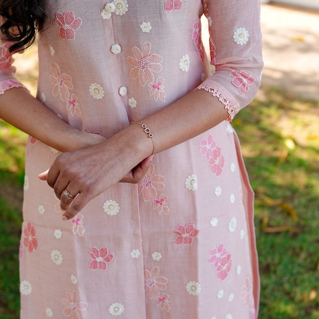 Signature Mul Chanderi Kurta Set