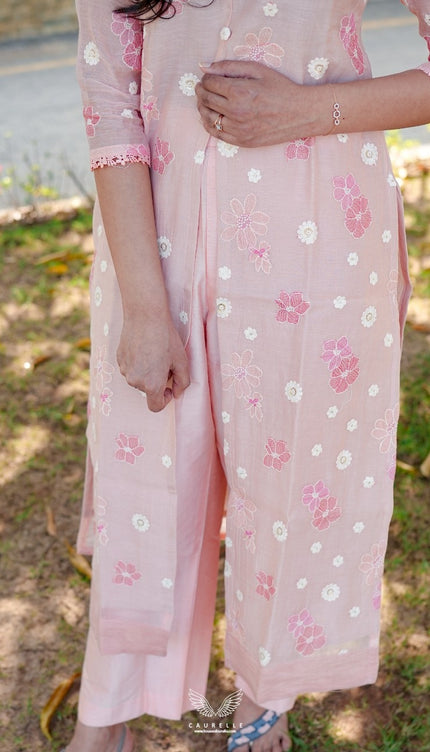 Signature Mul Chanderi Kurta Set