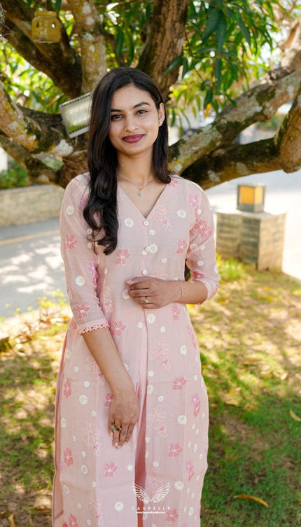 Signature Mul Chanderi Kurta Set