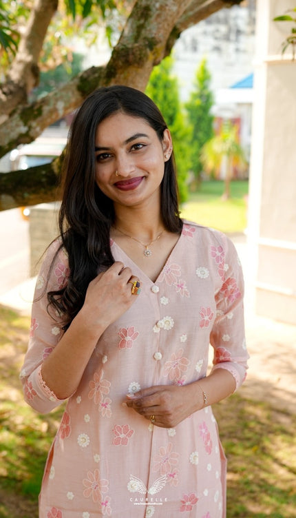 Signature Mul Chanderi Kurta Set