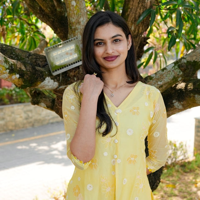 Signature Mul Chanderi Kurta Set