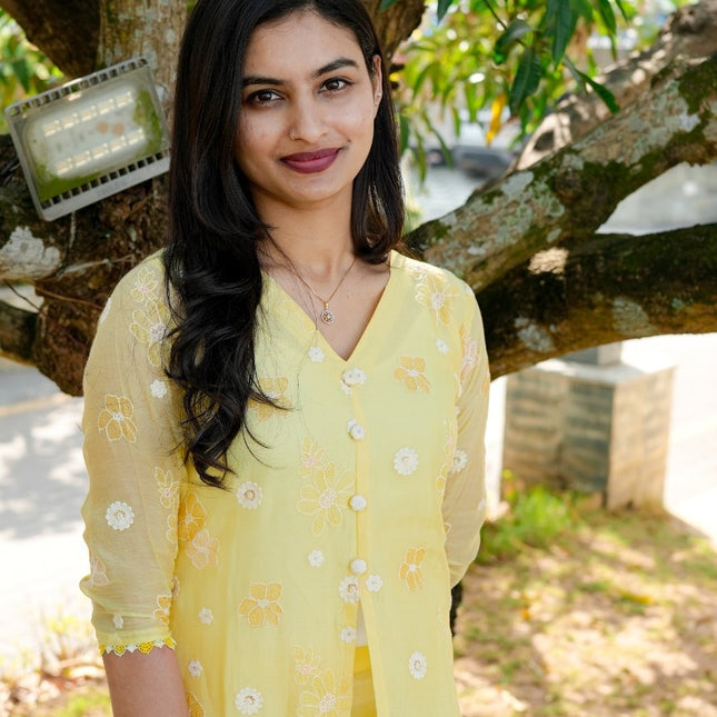 Signature Mul Chanderi Kurta Set