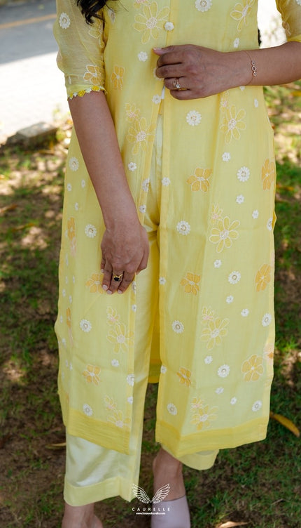 Signature Mul Chanderi Kurta Set