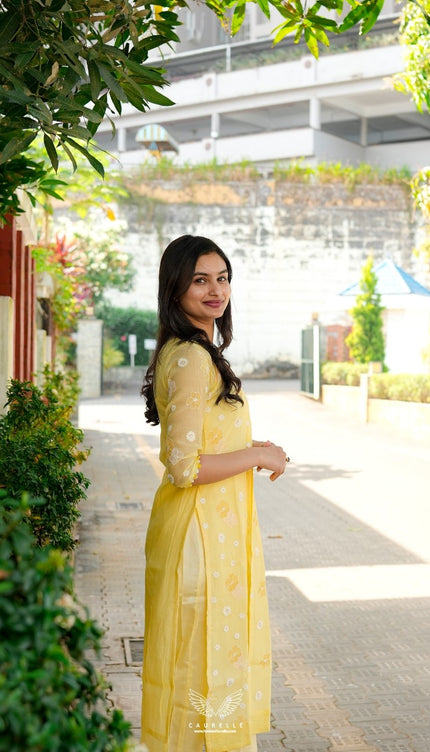 Signature Mul Chanderi Kurta Set