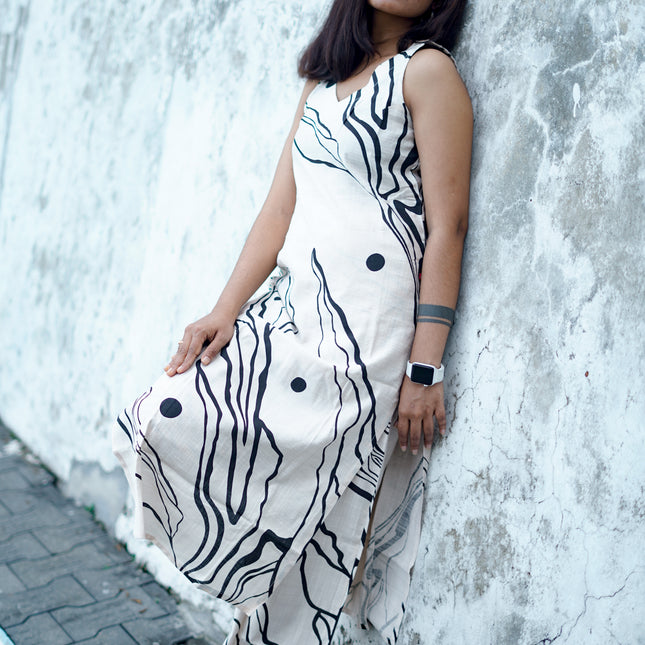 Ivory Drift Sleeveless Kurta Set