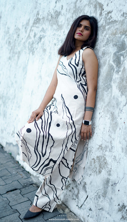 Ivory Drift Sleeveless Kurta Set