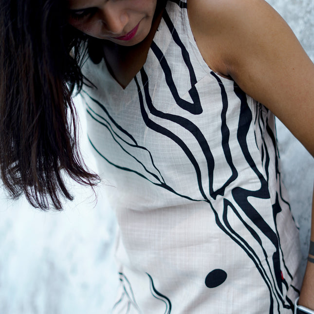 Ivory Drift Sleeveless Kurta Set