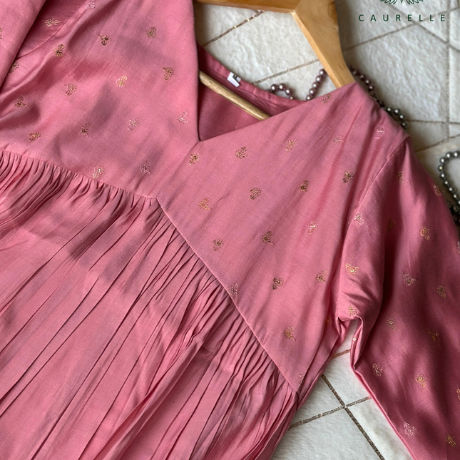 Chanderi Flare Dress