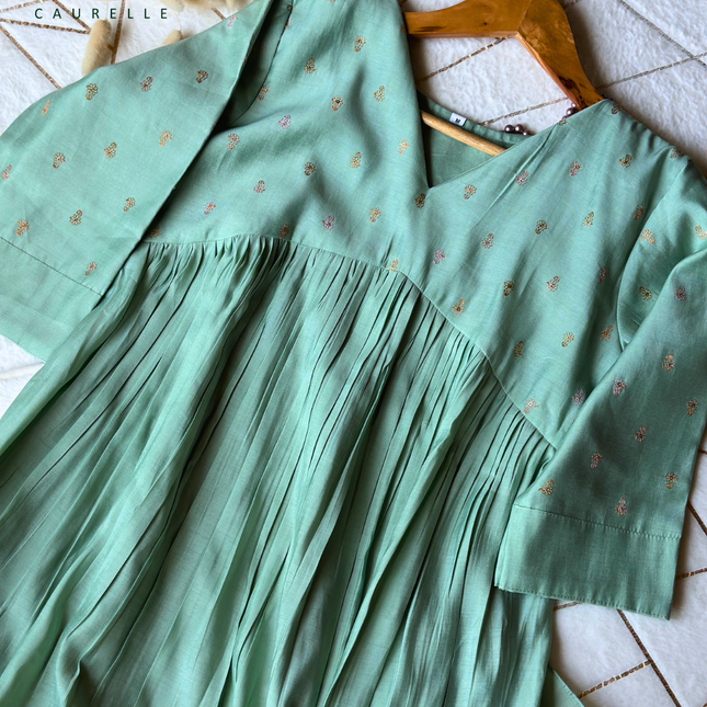 Chanderi Flare Dress