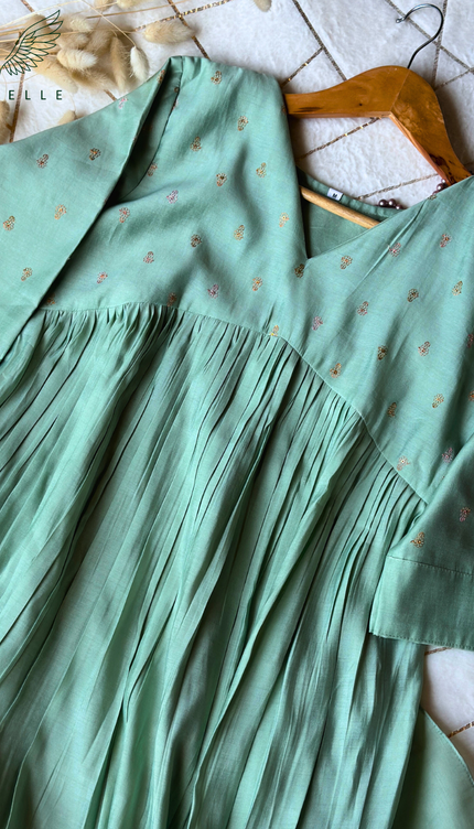 Chanderi Flare Dress