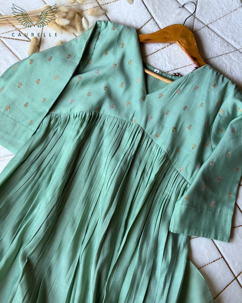 Chanderi Flare Dress